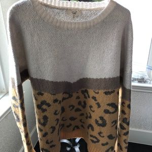 Womens size small animal print sweater